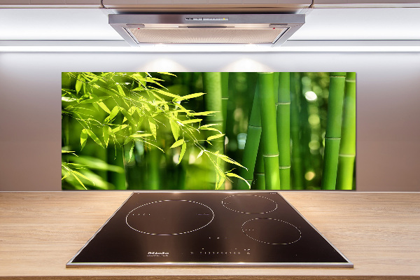 Cooker splashback Bamboo