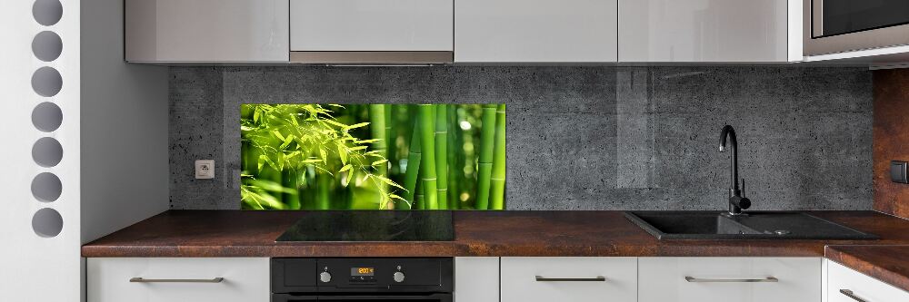 Cooker splashback Bamboo