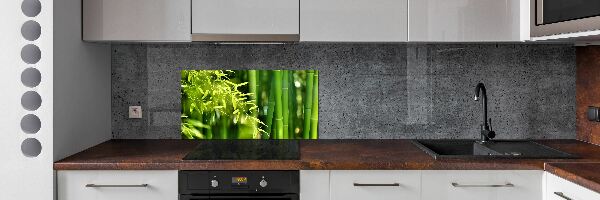 Cooker splashback Bamboo