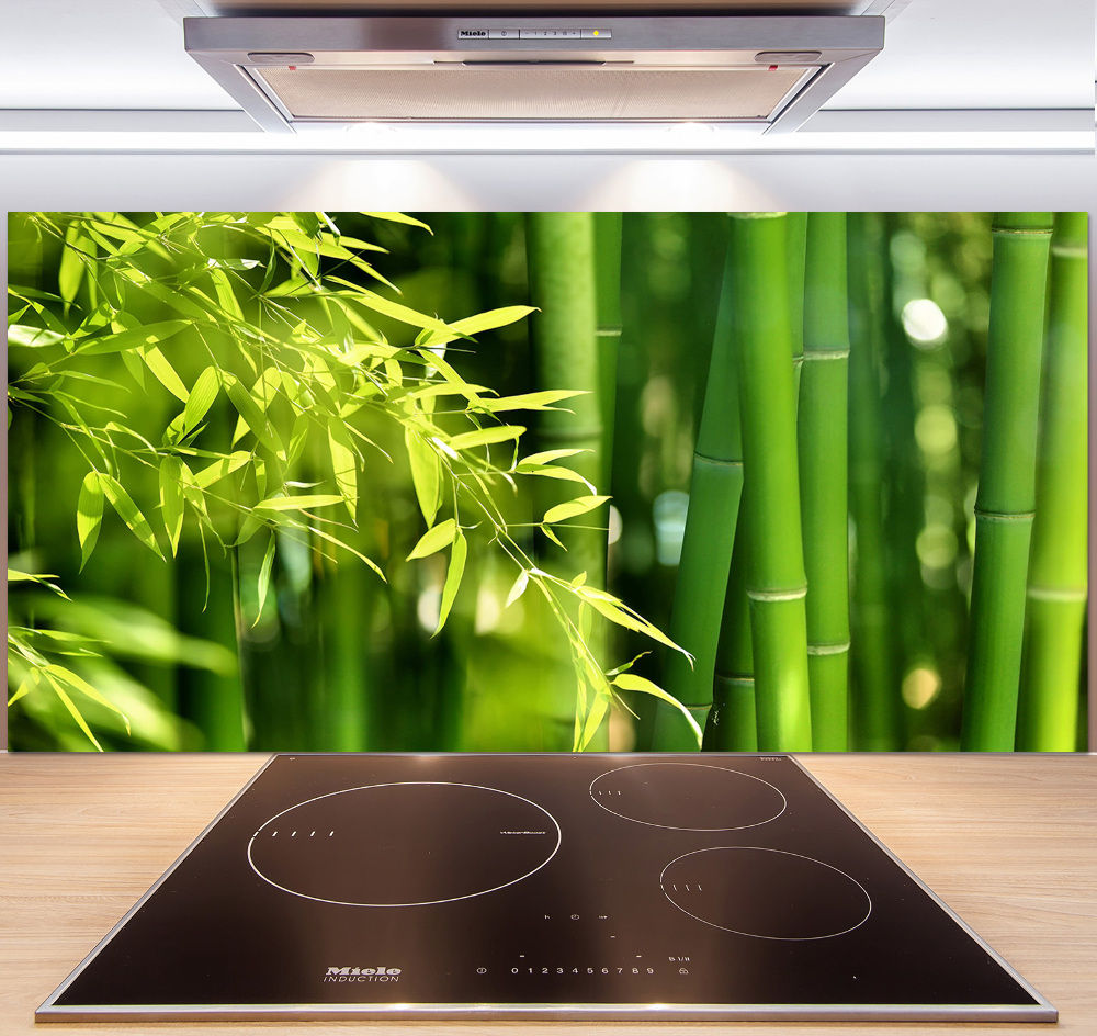 Cooker splashback Bamboo