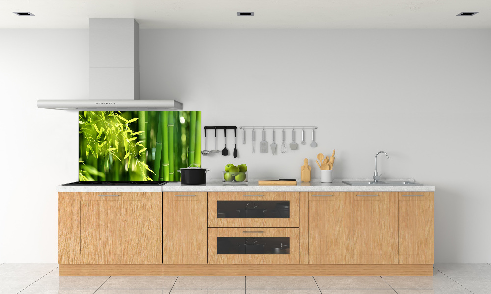 Cooker splashback Bamboo