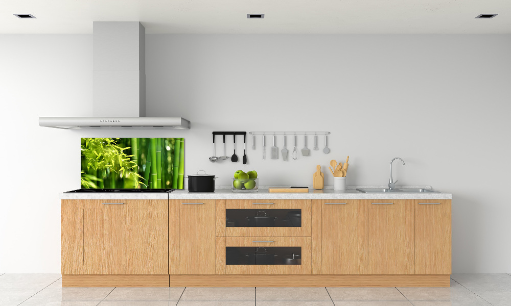 Cooker splashback Bamboo