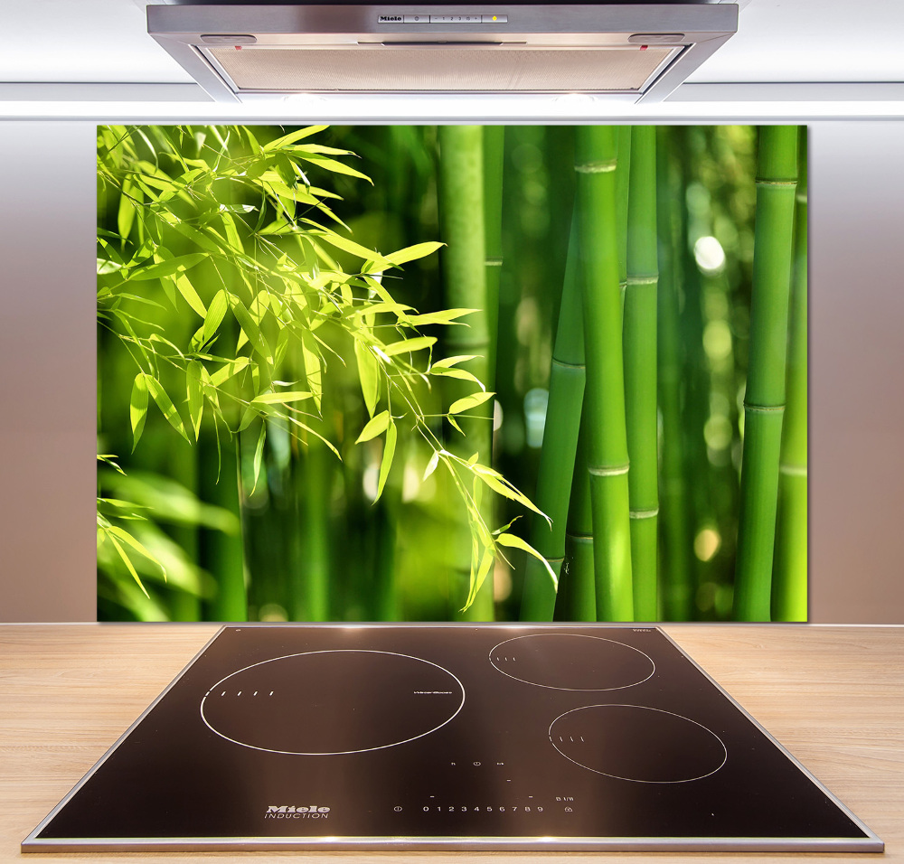 Cooker splashback Bamboo