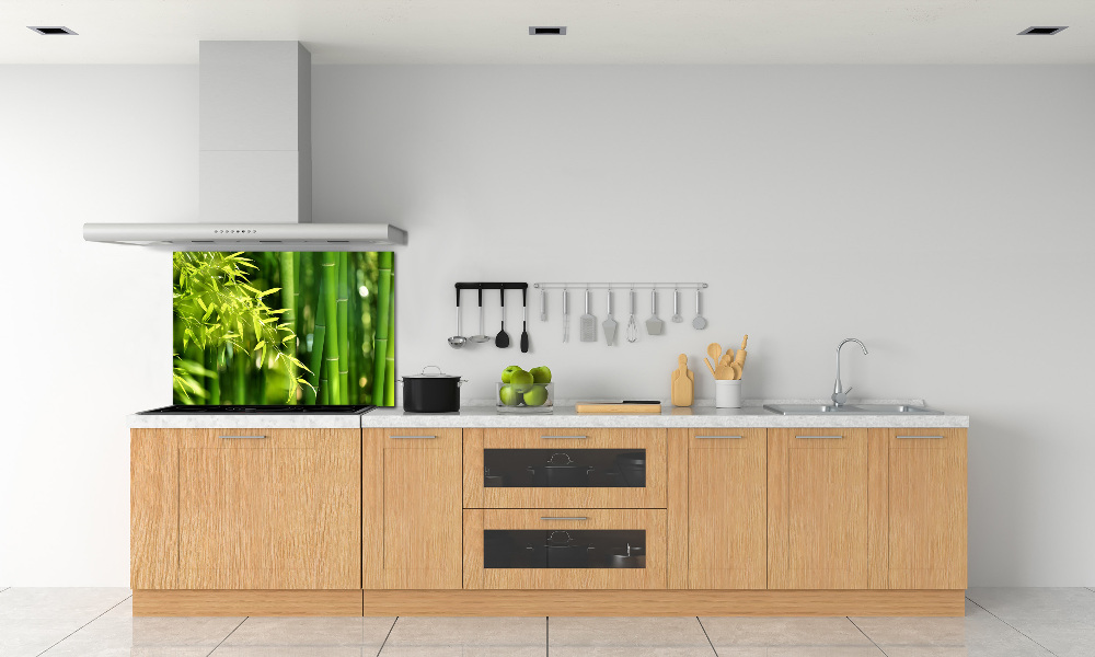 Cooker splashback Bamboo