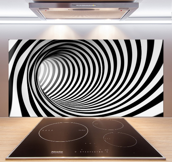 Kitchen splashback 3D tunnel