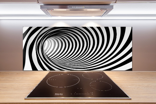 Kitchen splashback 3D tunnel