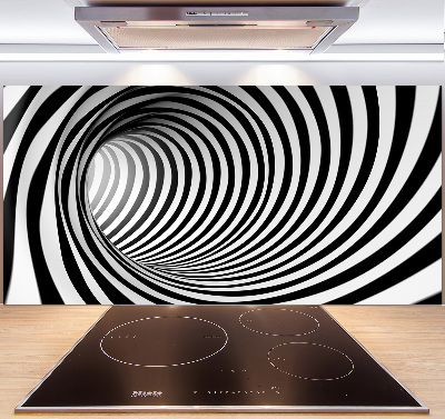 Kitchen splashback 3D tunnel