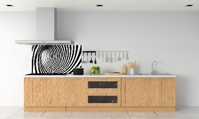 Kitchen splashback 3D tunnel