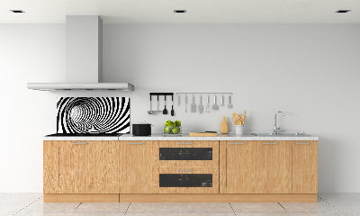 Kitchen splashback 3D tunnel