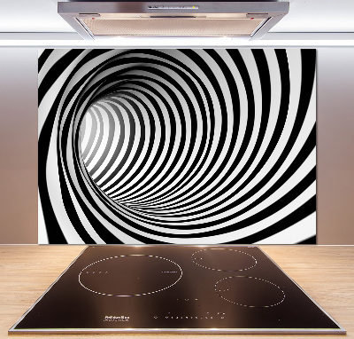 Kitchen splashback 3D tunnel