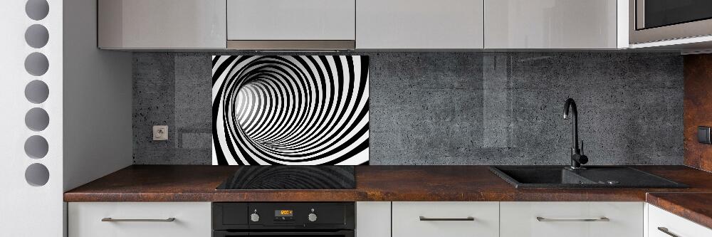 Kitchen splashback 3D tunnel