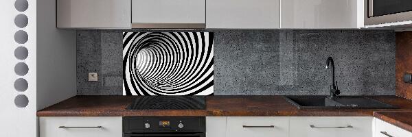 Kitchen splashback 3D tunnel