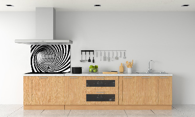 Kitchen splashback 3D tunnel