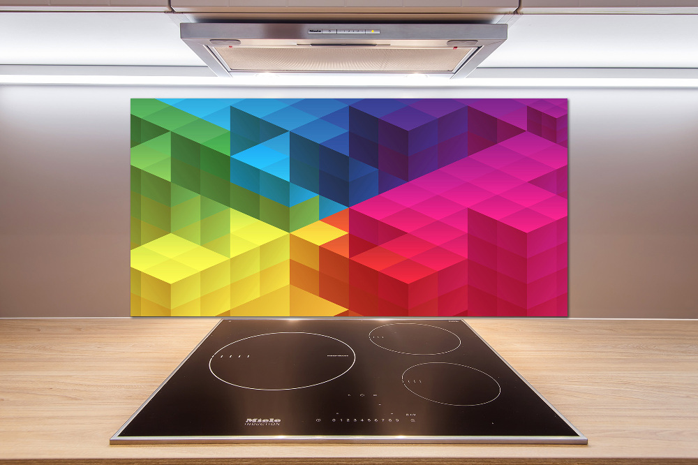 Kitchen splashback Geometric background