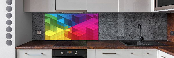 Kitchen splashback Geometric background