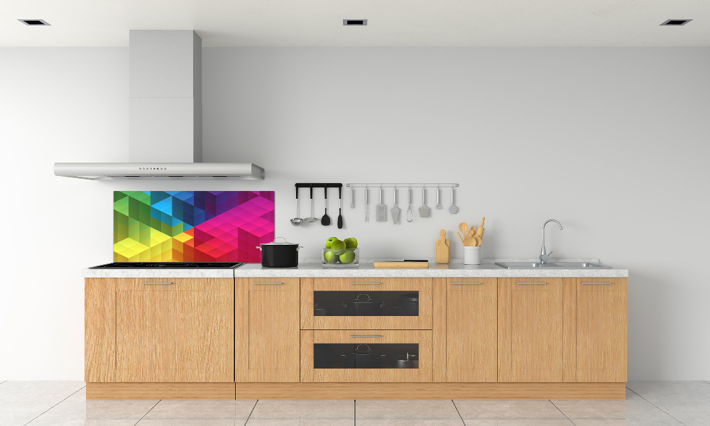 Kitchen splashback Geometric background