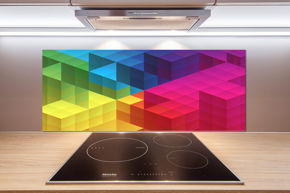 Kitchen splashback Geometric background