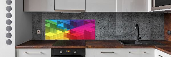 Kitchen splashback Geometric background