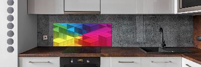 Kitchen splashback Geometric background