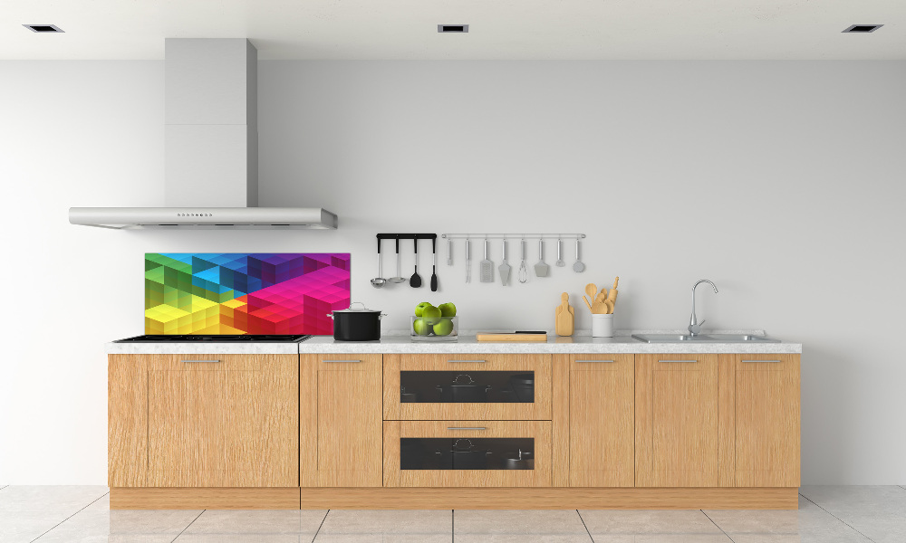 Kitchen splashback Geometric background