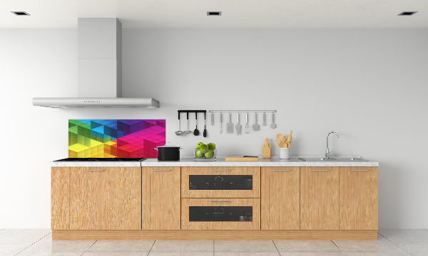 Kitchen splashback Geometric background