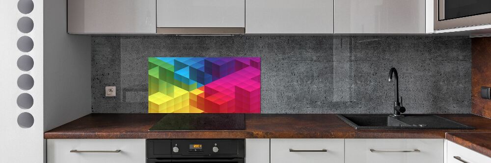 Kitchen splashback Geometric background