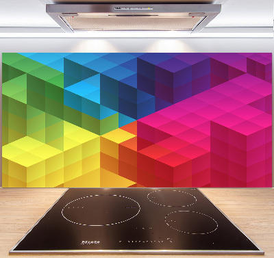 Kitchen splashback Geometric background