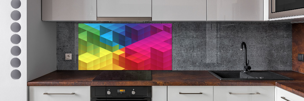 Kitchen splashback Geometric background