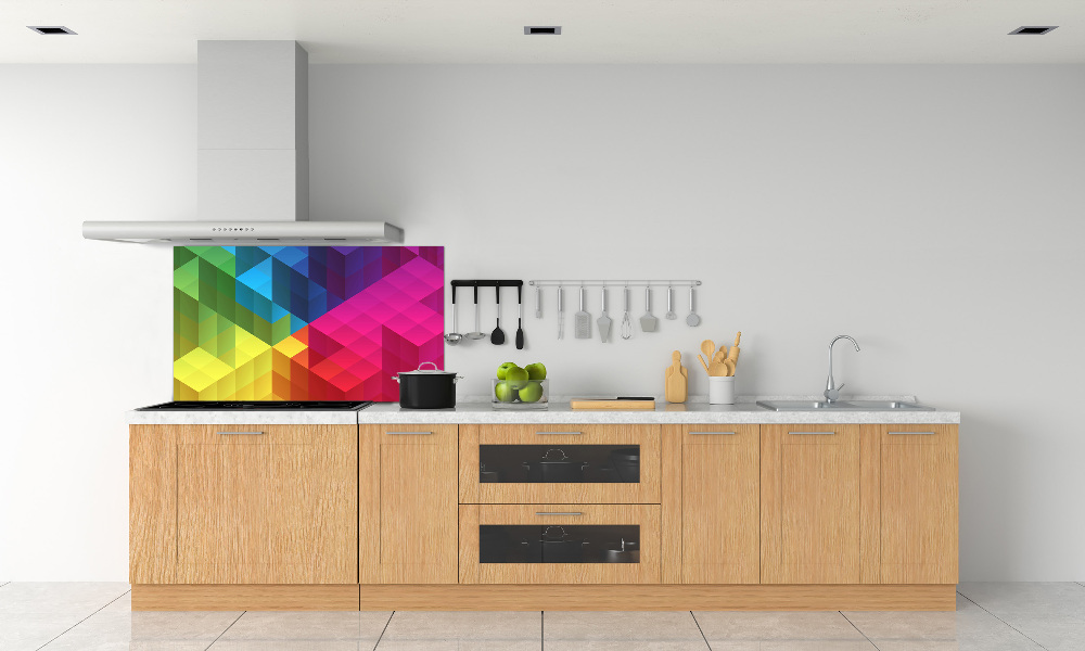 Kitchen splashback Geometric background