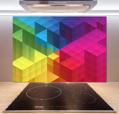 Kitchen splashback Geometric background