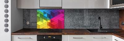 Kitchen splashback Geometric background