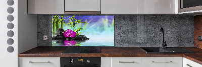 Cooker splashback Orchid bamboo