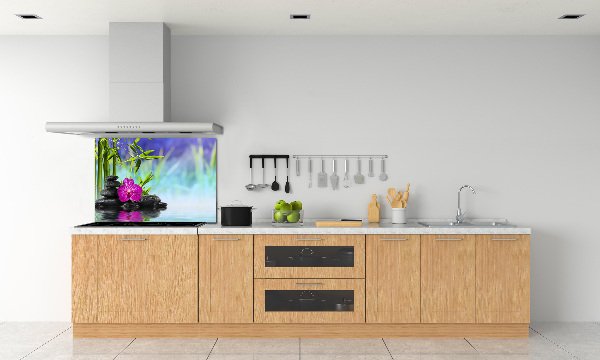 Cooker splashback Orchid bamboo