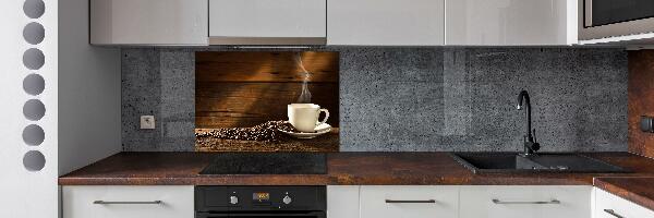 Glass splashback Cup of coffee