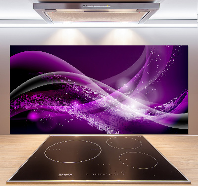 Kitchen splashback Abstract wave