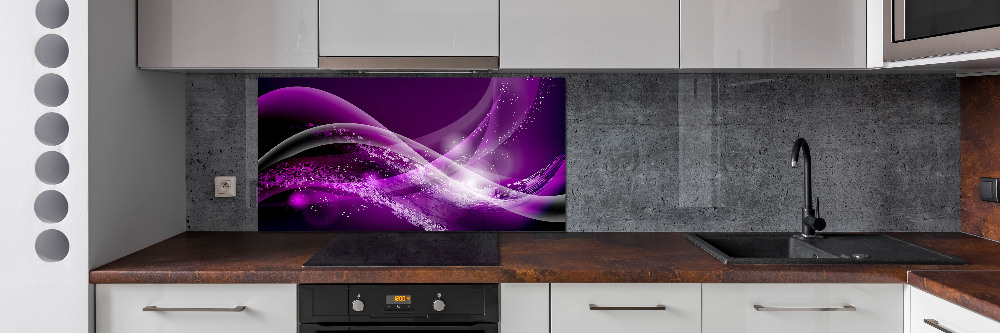 Kitchen splashback Abstract wave