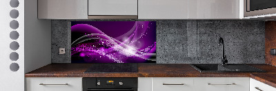 Kitchen splashback Abstract wave