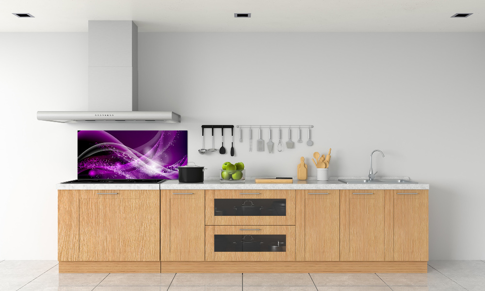 Kitchen splashback Abstract wave