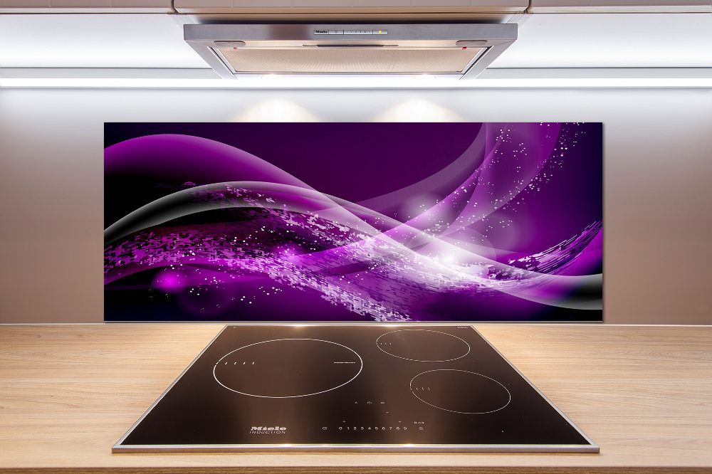 Kitchen splashback Abstract wave