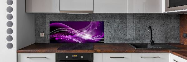 Kitchen splashback Abstract wave