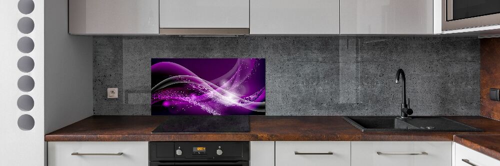 Kitchen splashback Abstract wave