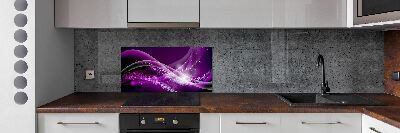 Kitchen splashback Abstract wave