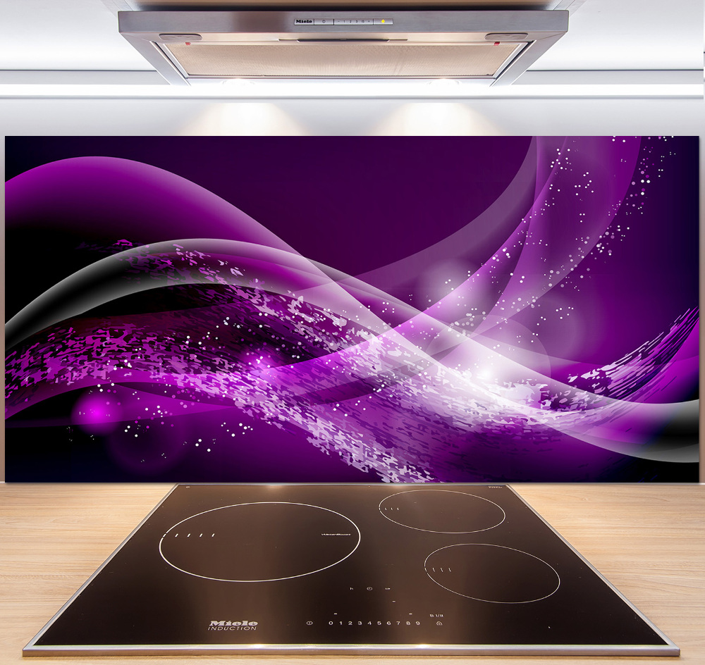 Kitchen splashback Abstract wave