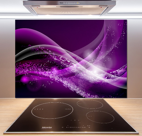 Kitchen splashback Abstract wave