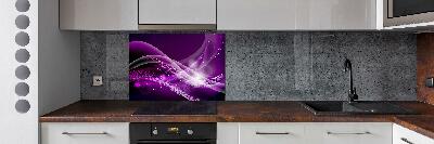 Kitchen splashback Abstract wave