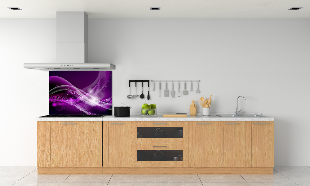 Kitchen splashback Abstract wave