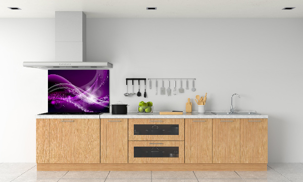 Kitchen splashback Abstract wave