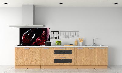 Glass splashback Red wine