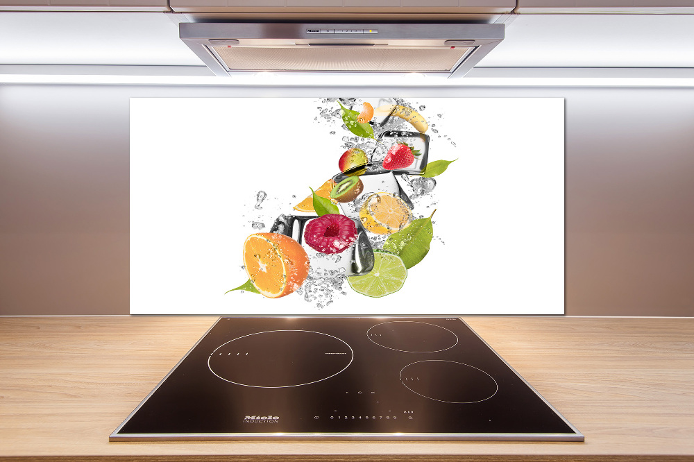 Cooker splashback Ice fruit