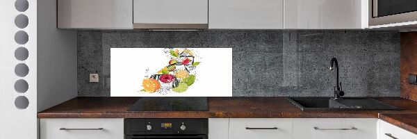 Cooker splashback Ice fruit